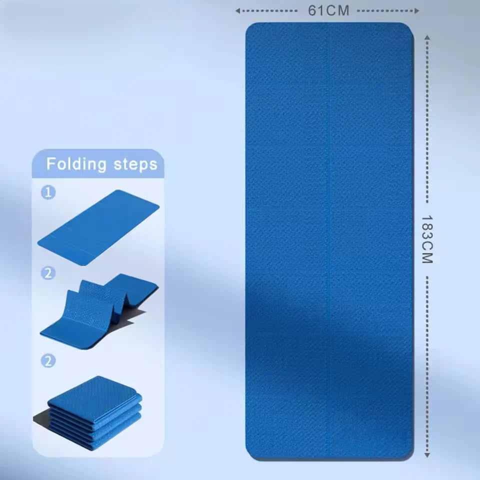 Yoga Mat Foldable Portable & Lightweight