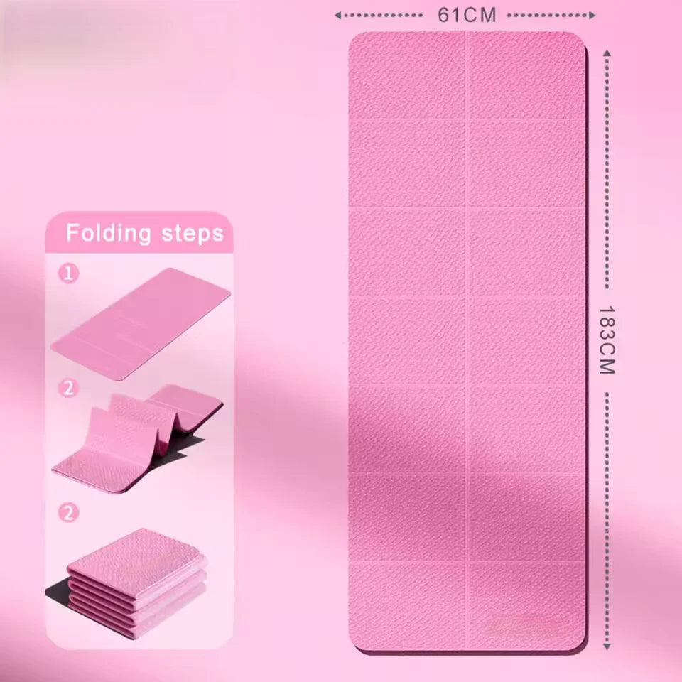 Yoga Mat Foldable Portable & Lightweight