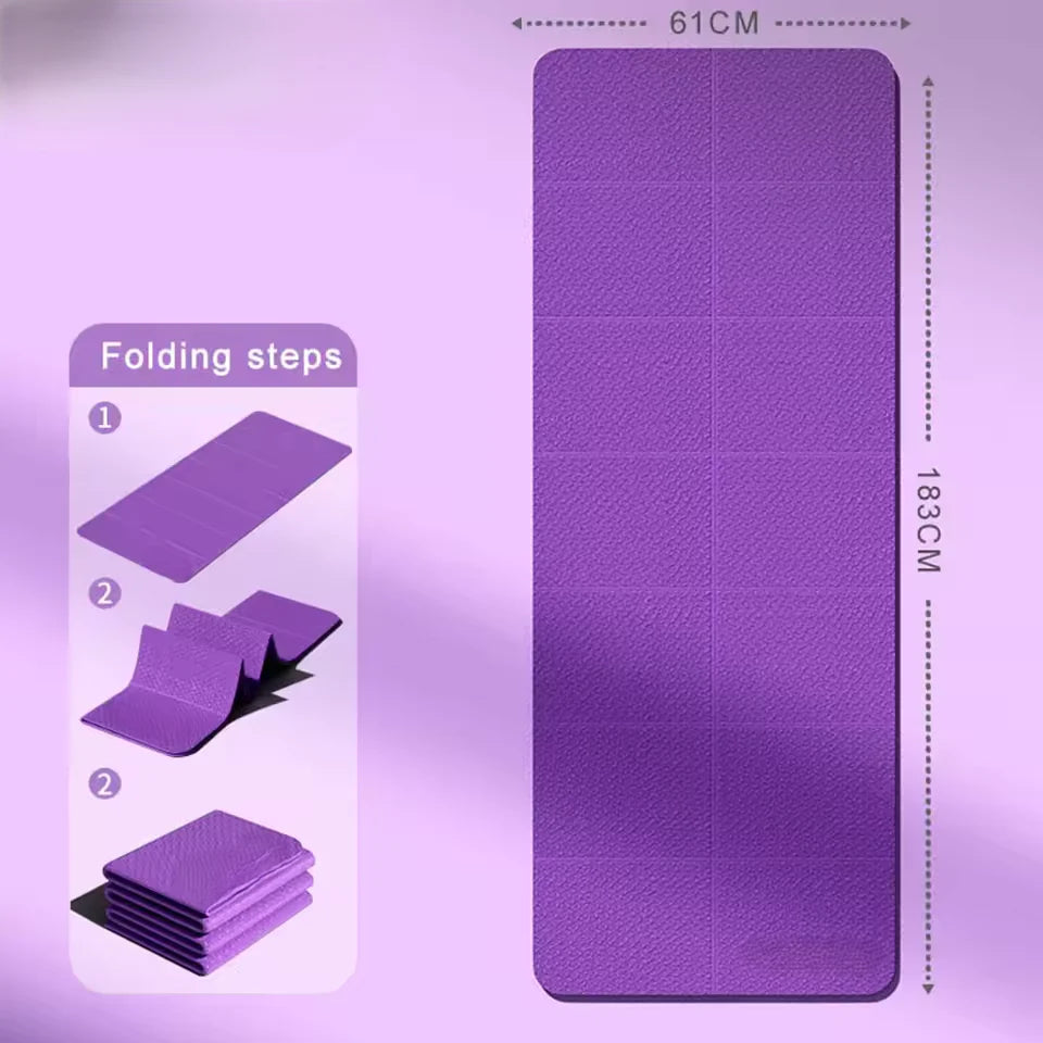Yoga Mat Foldable Portable & Lightweight
