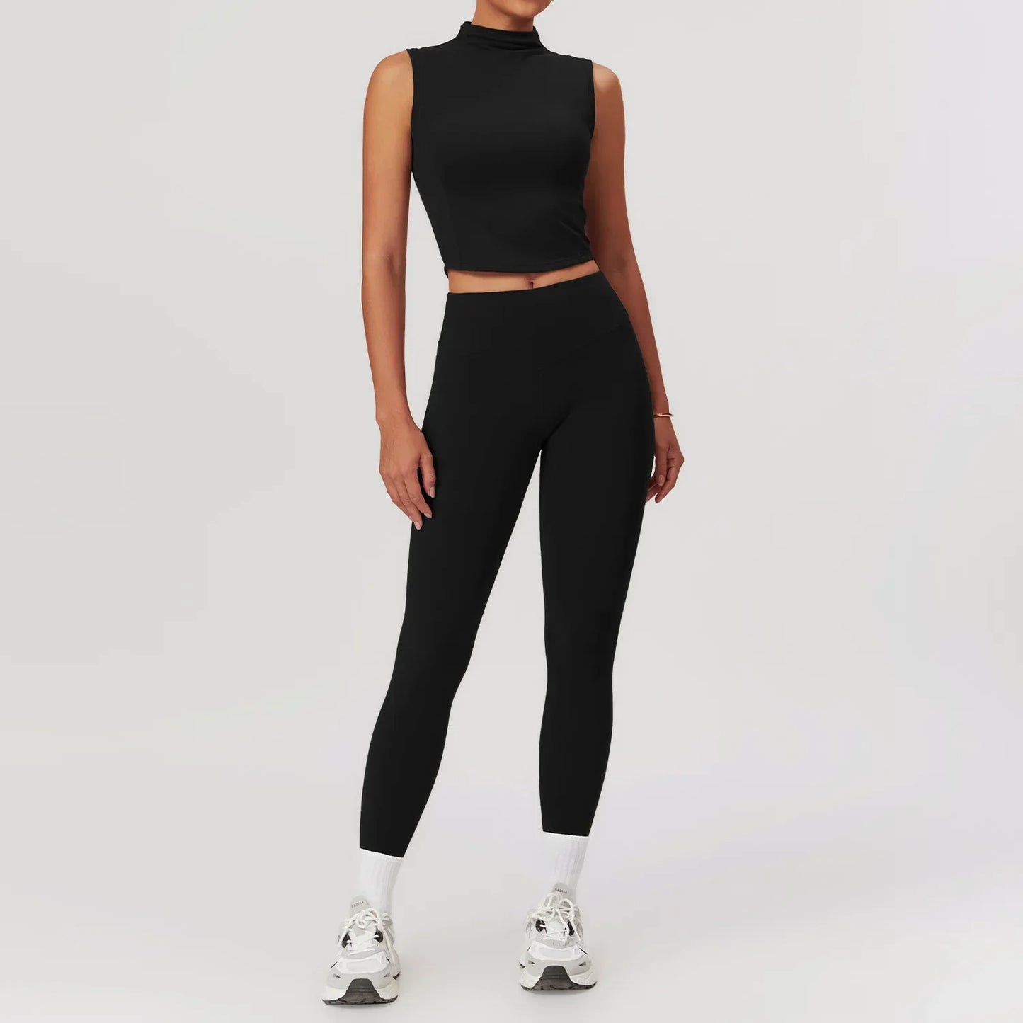 Yoga Set Quick-Dry Sports Bra & High-Waist Leggings