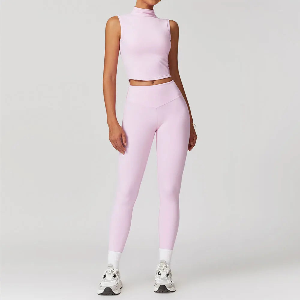 Yoga Set Quick-Dry Sports Bra & High-Waist Leggings