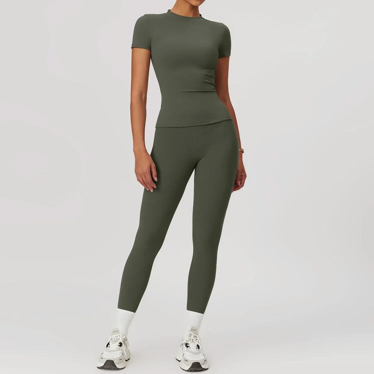 Yoga Set Quick-Dry Sports Bra & High-Waist Leggings