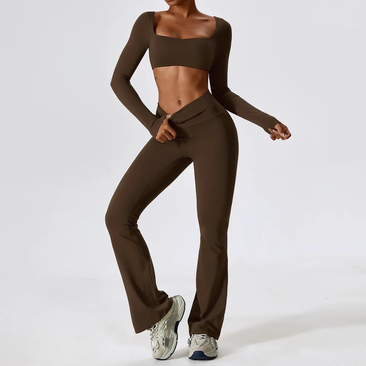 Yoga Set Seamless Breathable Compression Bra & Leggings