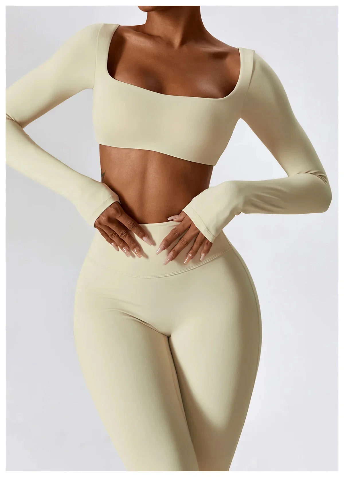 Yoga Set Seamless Breathable Compression Bra & Leggings