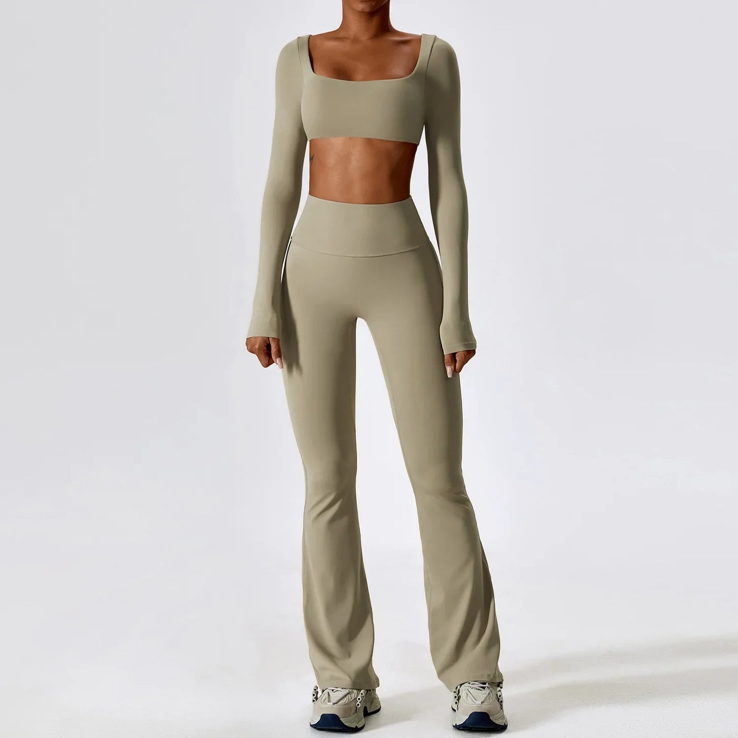 Yoga Set Seamless Breathable Compression Bra & Leggings