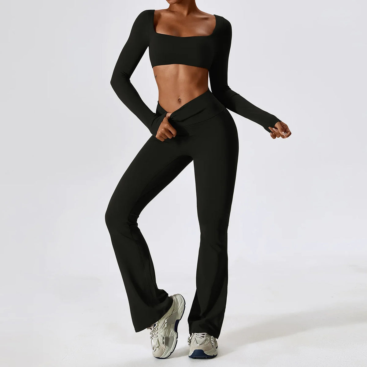 Yoga Set Seamless Breathable Compression Bra & Leggings