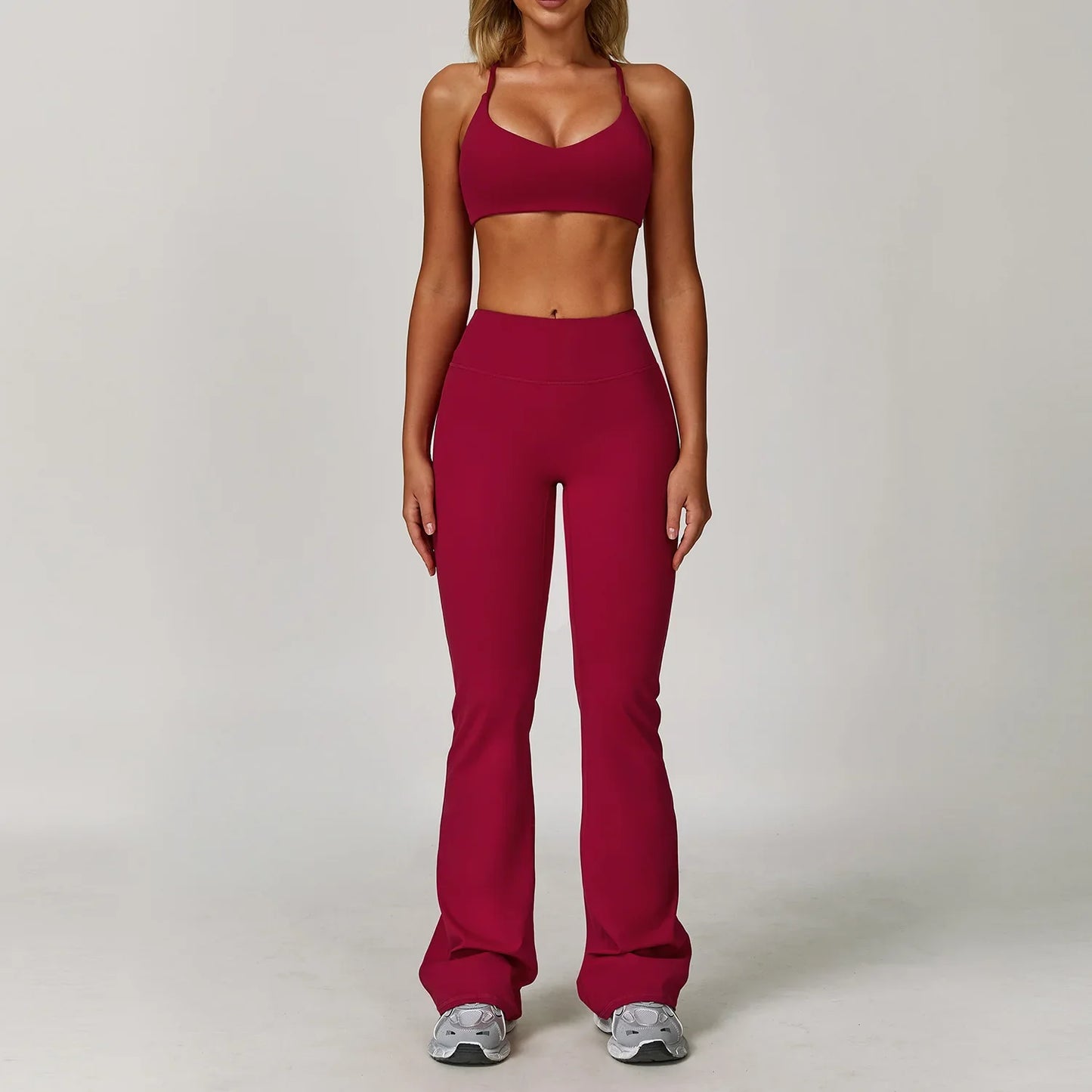 Yoga Set Seamless Long Sleeve Quick-Dry