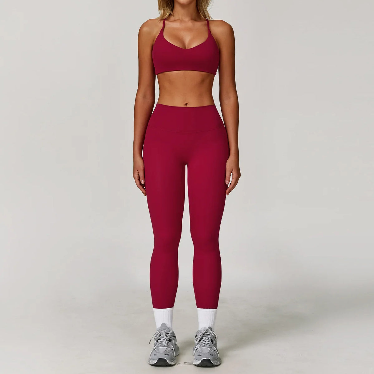 Yoga Set Seamless Long Sleeve Quick-Dry