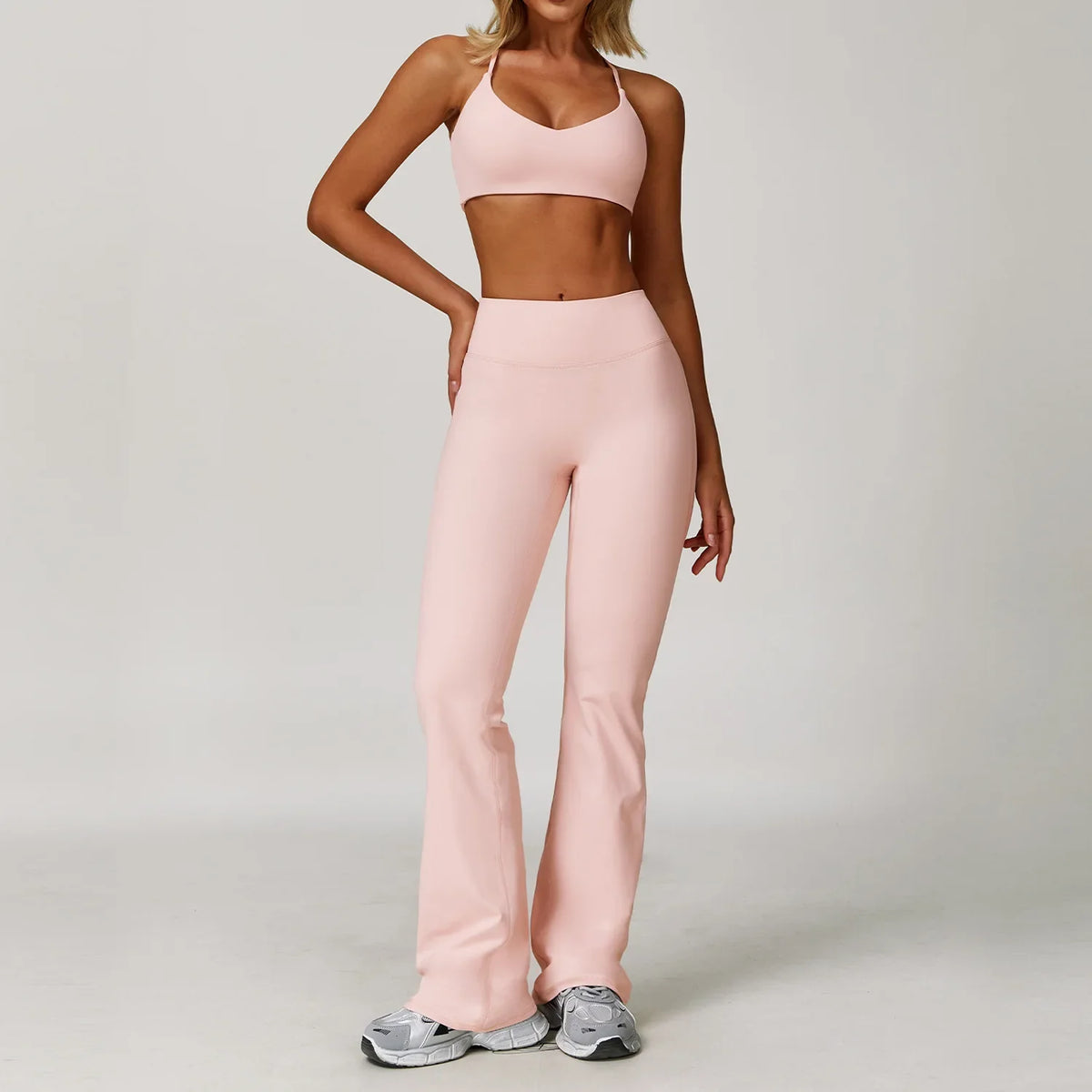 Yoga Set Seamless Long Sleeve Quick-Dry