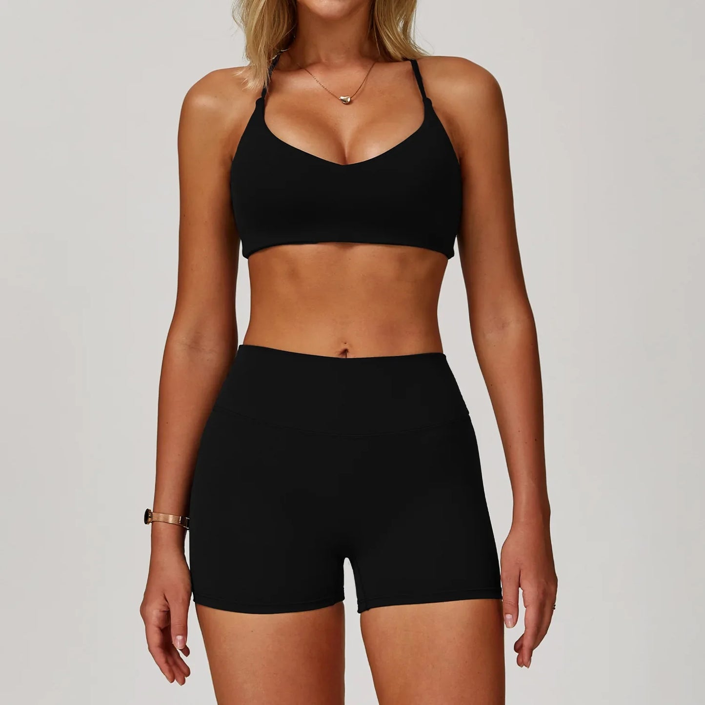 Yoga Set Seamless Long Sleeve Quick-Dry