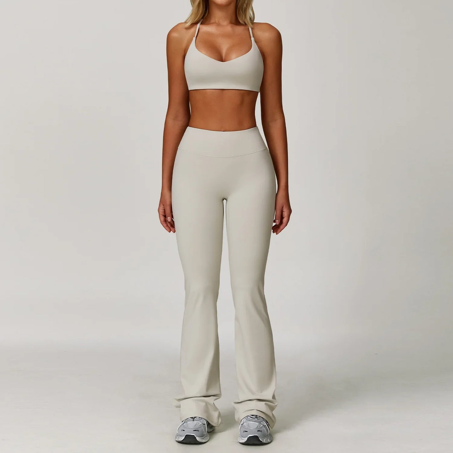Yoga Set Seamless Long Sleeve Quick-Dry