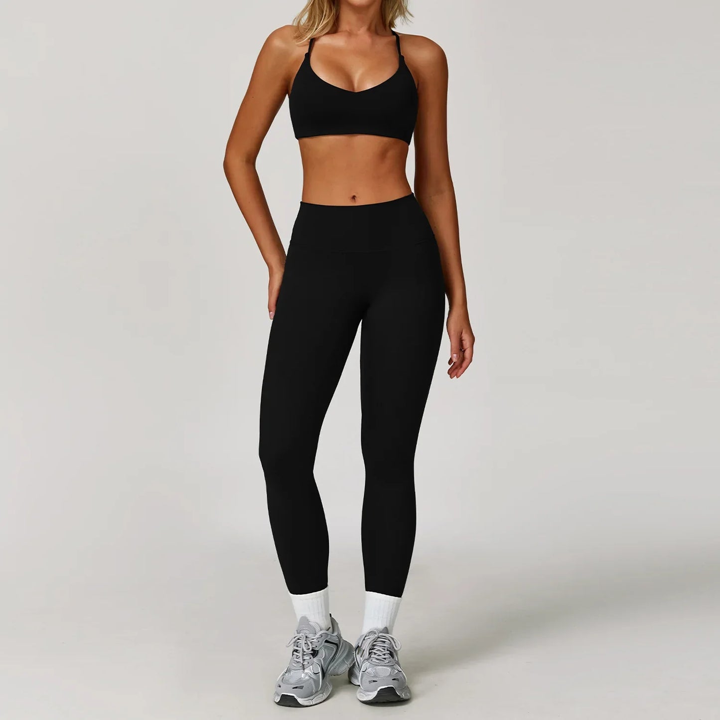 Yoga Set Seamless Long Sleeve Quick-Dry