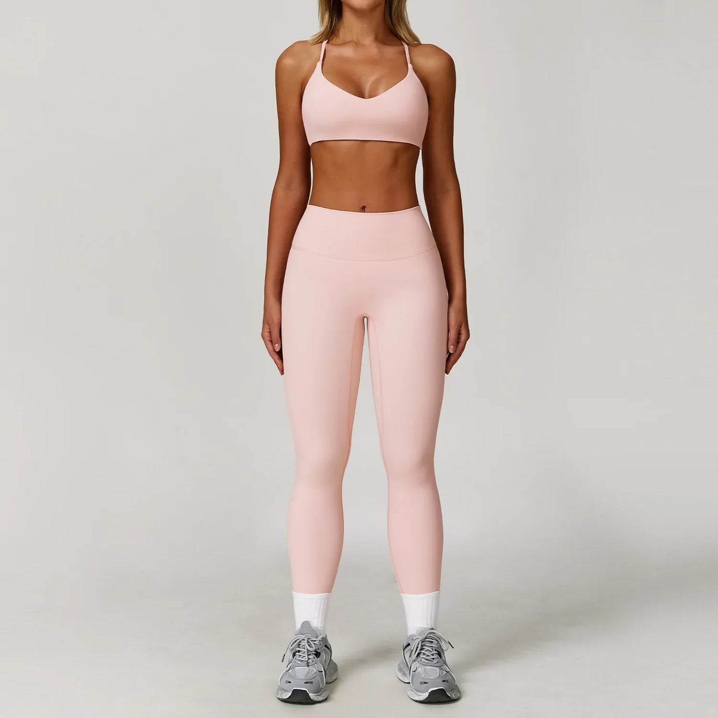 Yoga Set Seamless Long Sleeve Quick-Dry