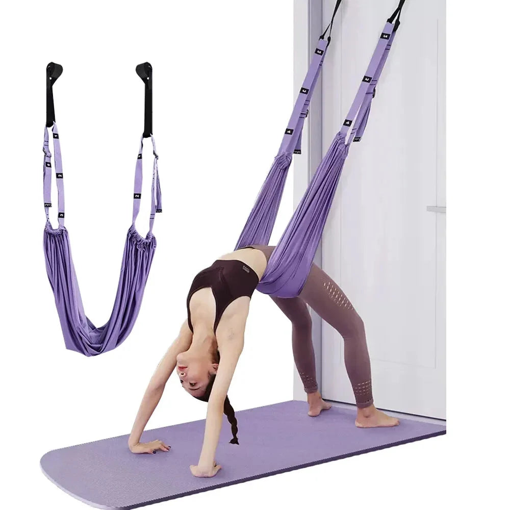 Yoga Strap Adjustable Metal Buckle Slip-Free