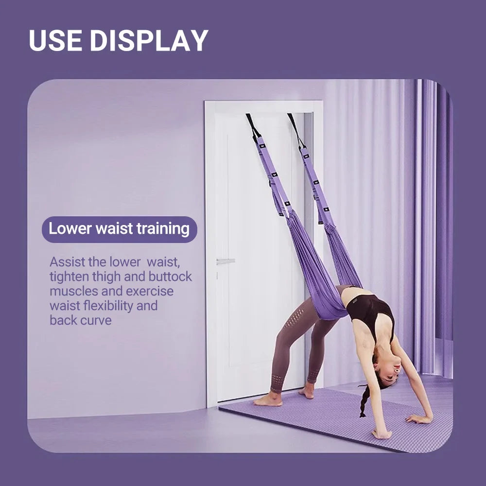 Yoga Strap Adjustable Metal Buckle Slip-Free