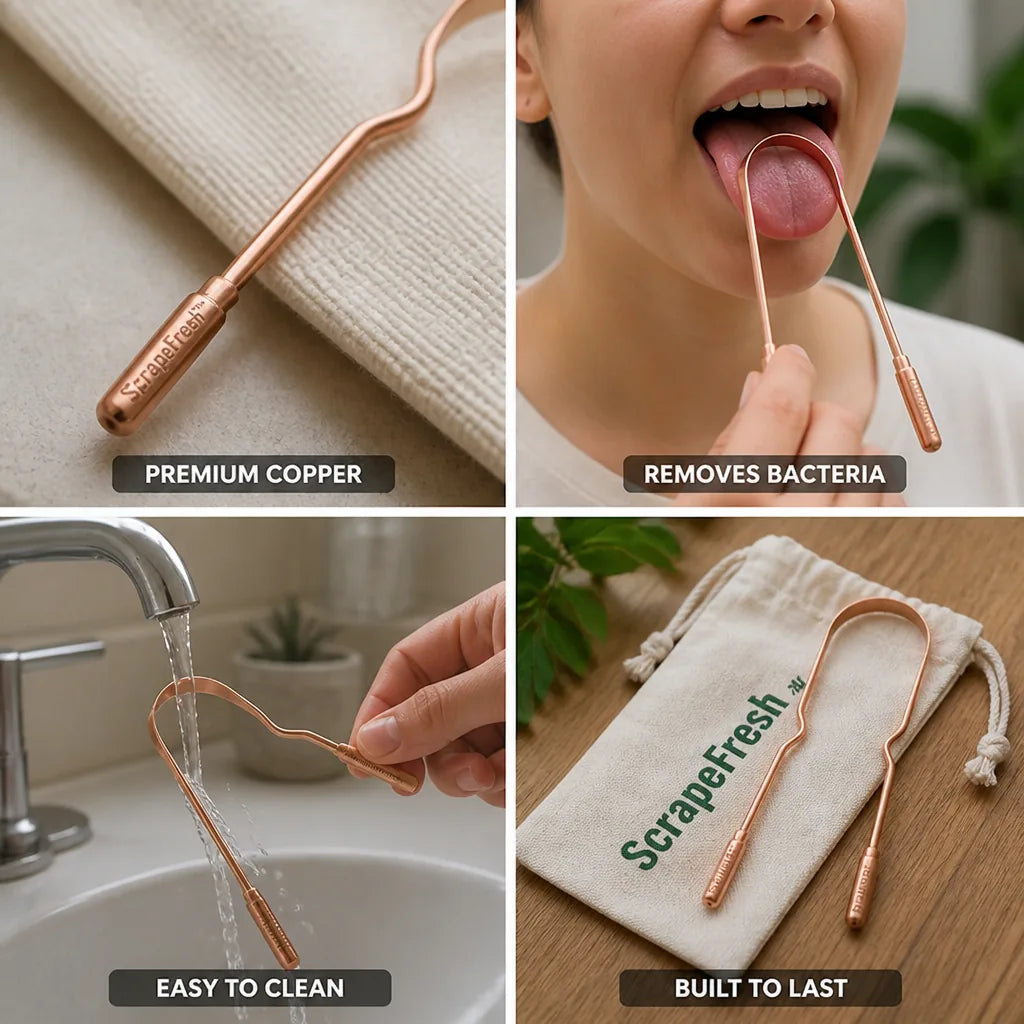 Zungenschaber Ergonomisch Edelstahl