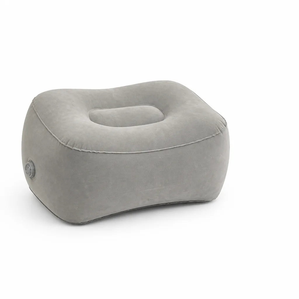 Adjustable Inflatable Footrest Pillow for Travel