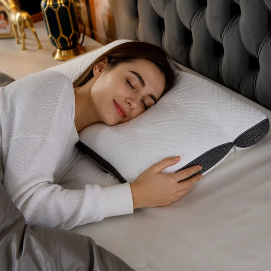 Contour Support Polyester Fill Removable Cover Neck Pillow (40 x 60 cm)