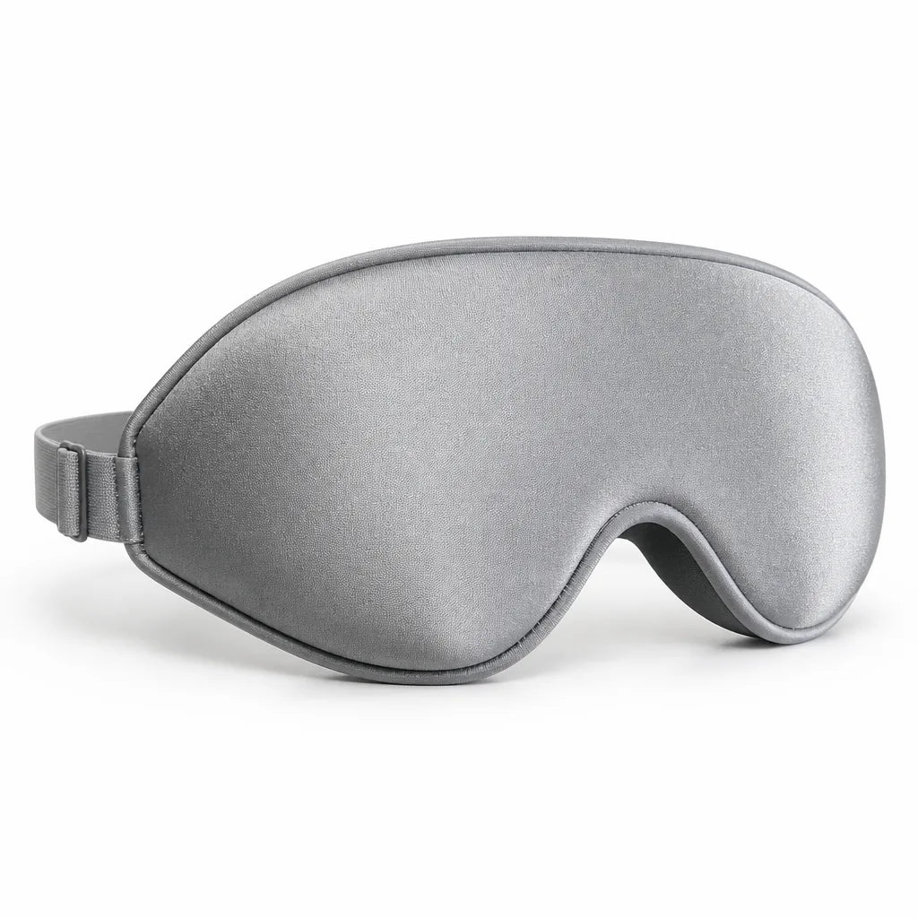 Contoured Silk Sleep Mask With Adjustable Strap