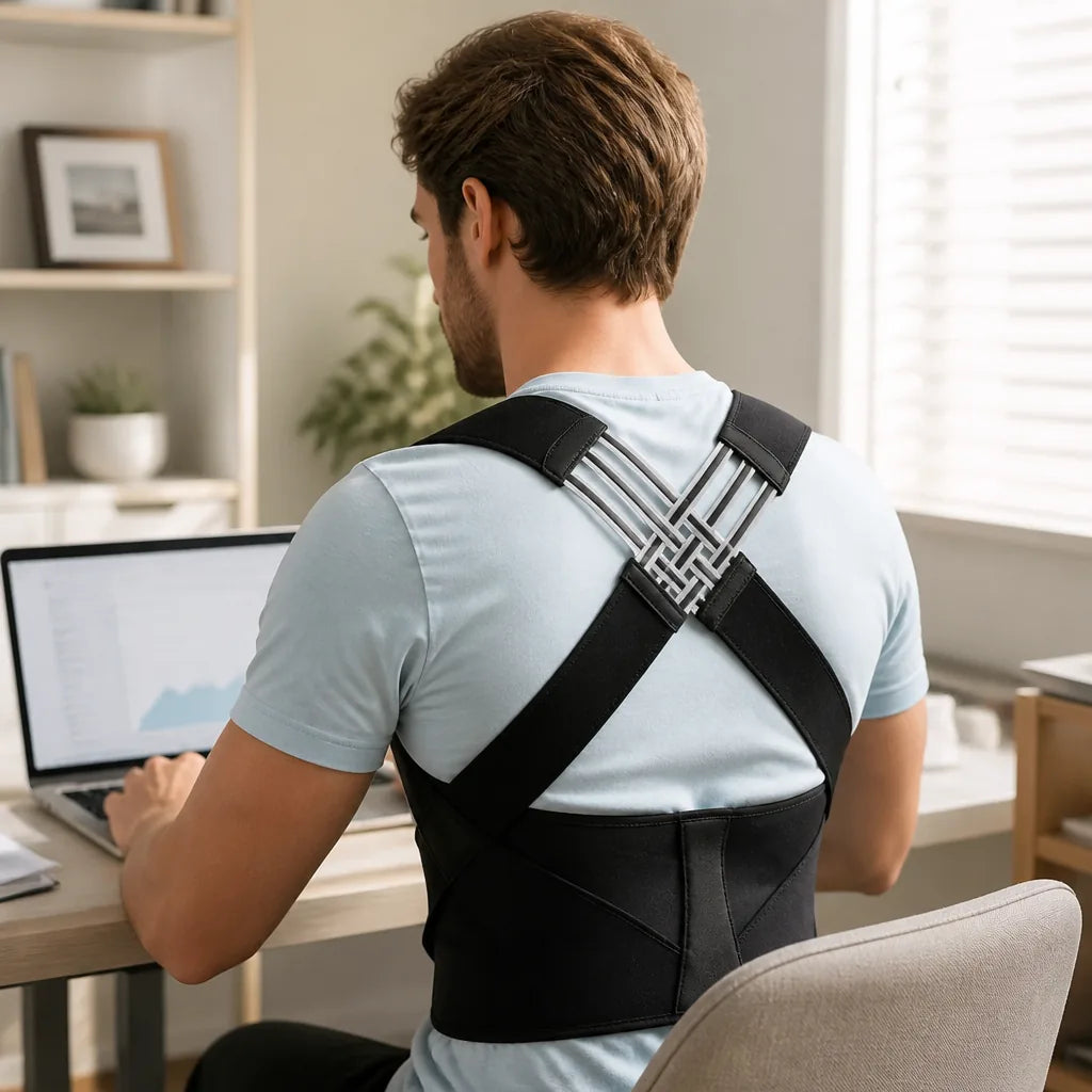 Ergonomic Adjustable Cotton-Blend Posture Corrector