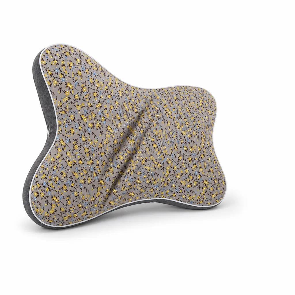 Ergonomic Floral Hypoallergenic Neck Pillow (Removable Washable Cover)