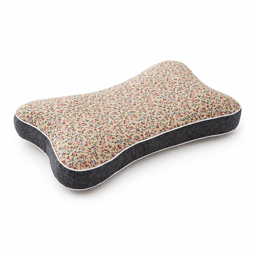 Ergonomic Floral Hypoallergenic Neck Pillow (Removable Washable Cover)
