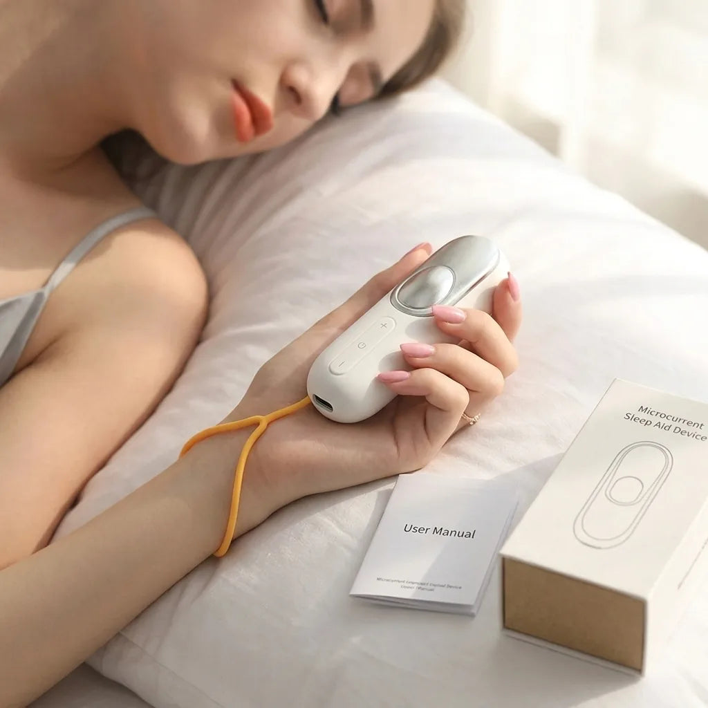 Handheld Microcurrent Sleep Aid Device (Rechargeable Battery, Portable)