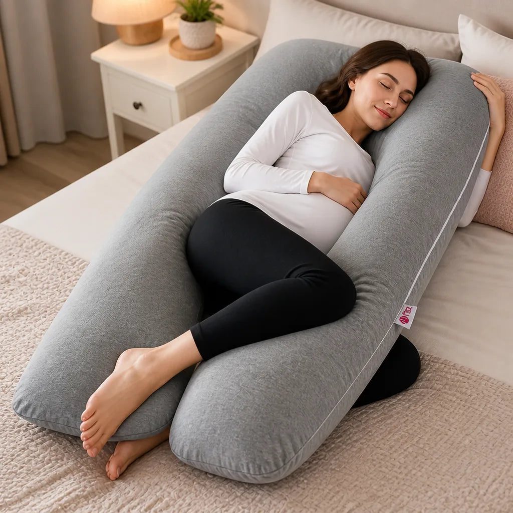 Maternity and Nursing Ergonomic Cuddle-Shape Body Pillow