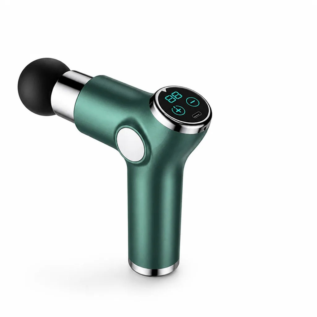 Portable Handheld Vibrational Massage Gun (Rechargeable, 1-Hour Battery)