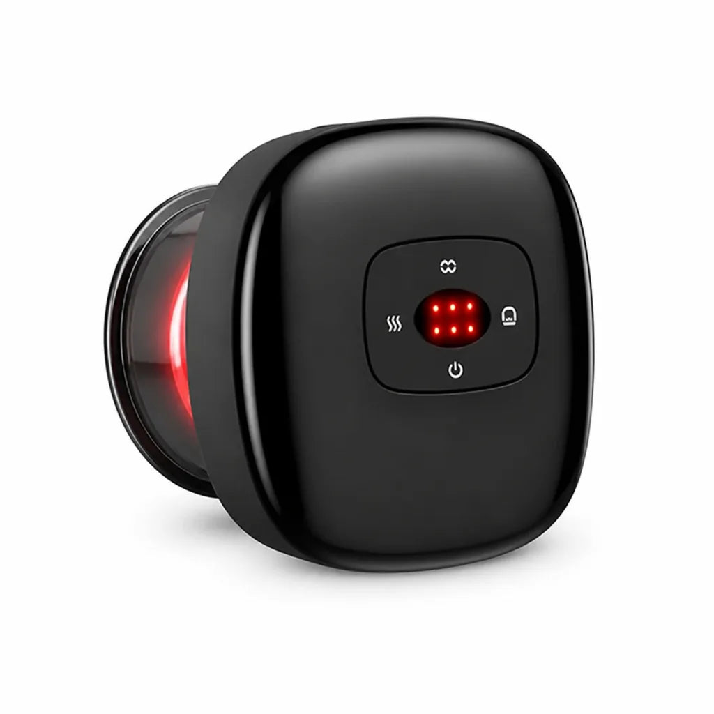 Rechargeable Cupping Massager with Red Light Therapy