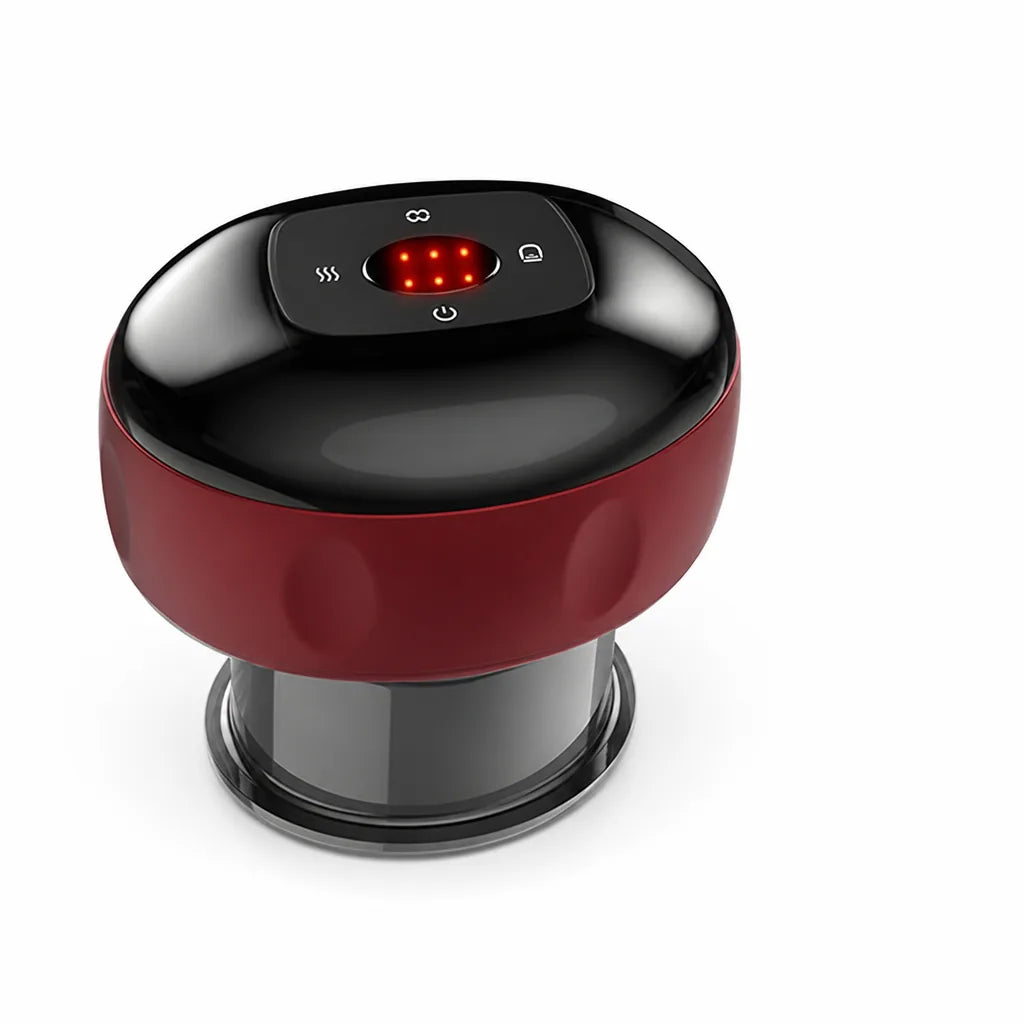 Rechargeable Cupping Massager with Red Light Therapy