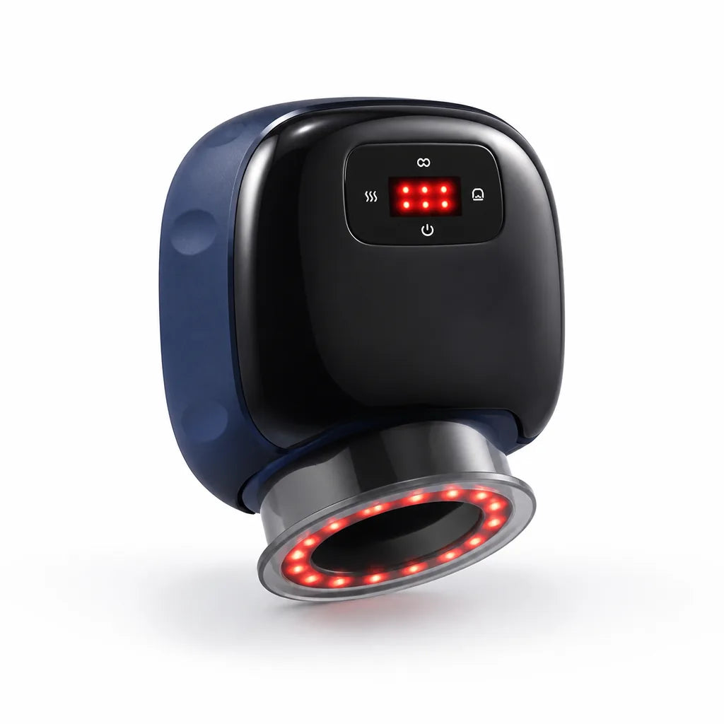 Rechargeable Cupping Massager with Red Light Therapy