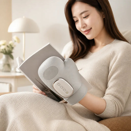 Rechargeable Hand Massager with Air Compression and Heat Therapy