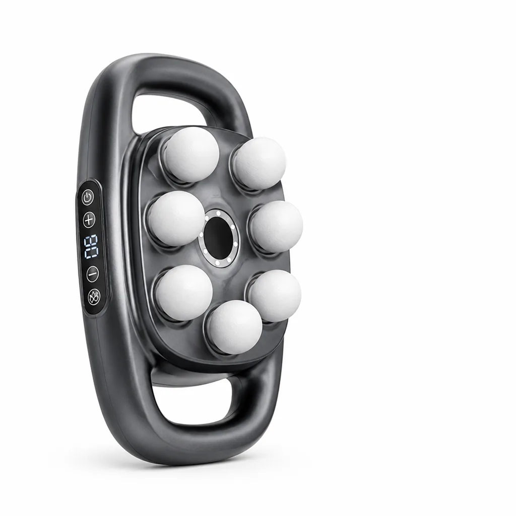 Rechargeable Heat Therapy Handheld Percussion Massager (8-Head)