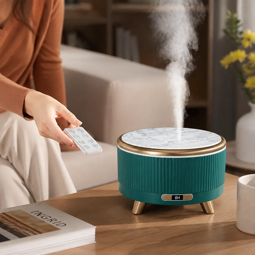 Round Remote Control Aromatherapy Humidifier (8+ Hour Timer)