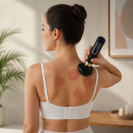 Wireless Rechargeable Adjustable Suction Electric Cupping Massager (6 Levels)