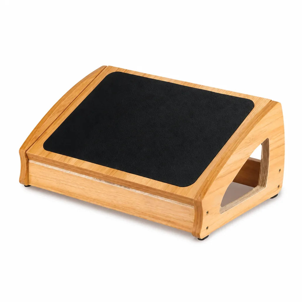 Wood Under-Desk Footrest (Non-Slip Base)