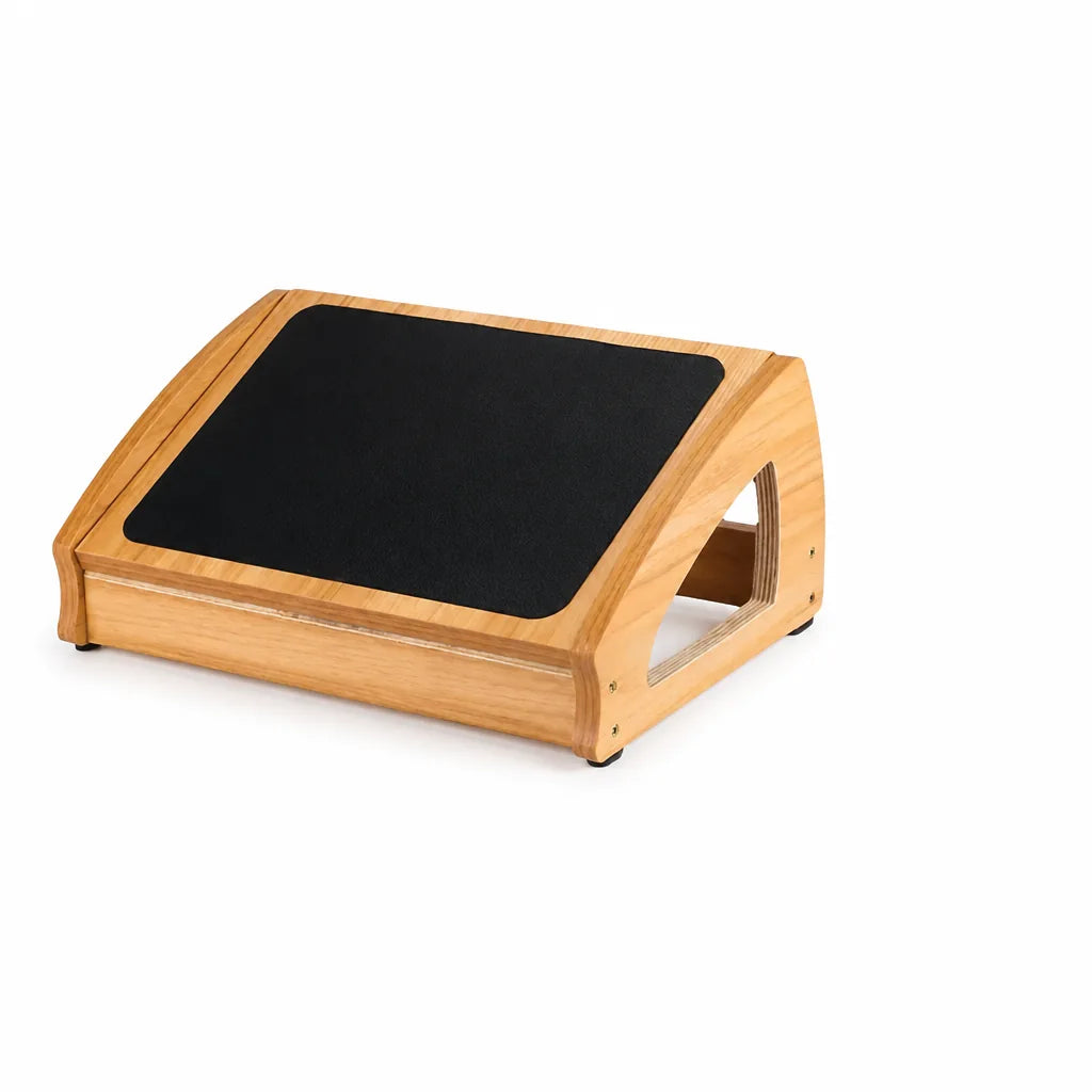 Wood Under-Desk Footrest (Non-Slip Base)